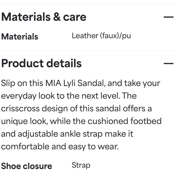 Mia Lyli sandal Women’s size 6. Brand new - Picture 5 of 9